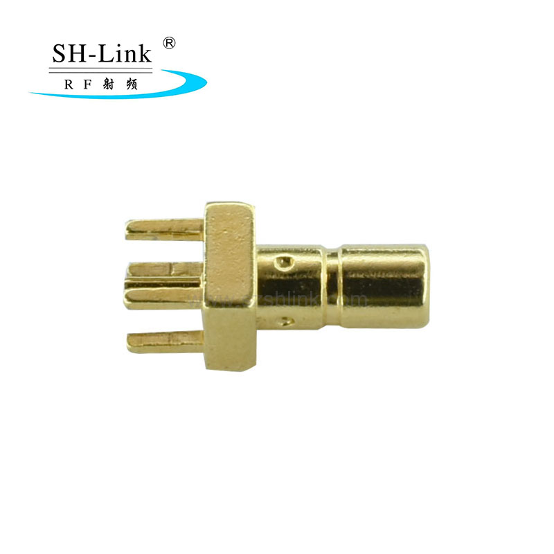 SSMB Male RF Coaxial connector 4 Pins Square Stand Connector PCB Panel Mount Plug Jack Connector